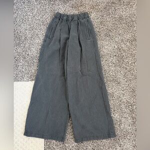 Aerie Charcoal Striped Lounge Pants